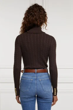 Sale Seattle Roll Neck Cable Knit Women Knitwear