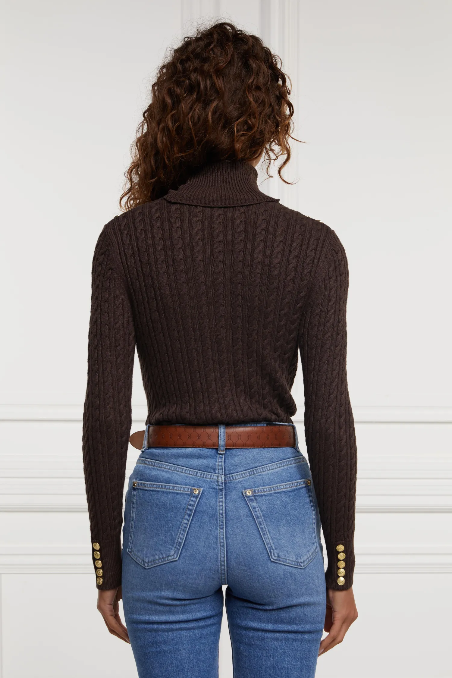 Sale Seattle Roll Neck Cable Knit Women Knitwear