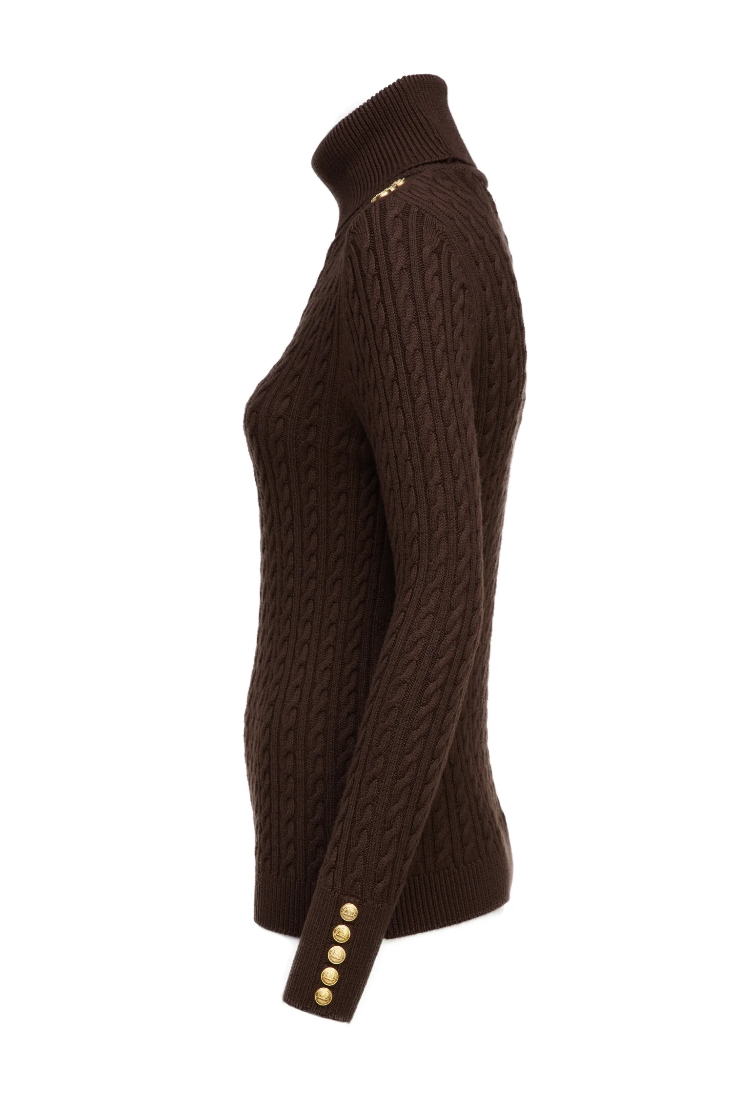 Sale Seattle Roll Neck Cable Knit Women Knitwear
