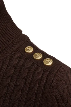 Sale Seattle Roll Neck Cable Knit Women Knitwear
