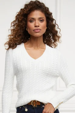 Discount Seattle V-Neck Knit (Winter White) Women Knitwear