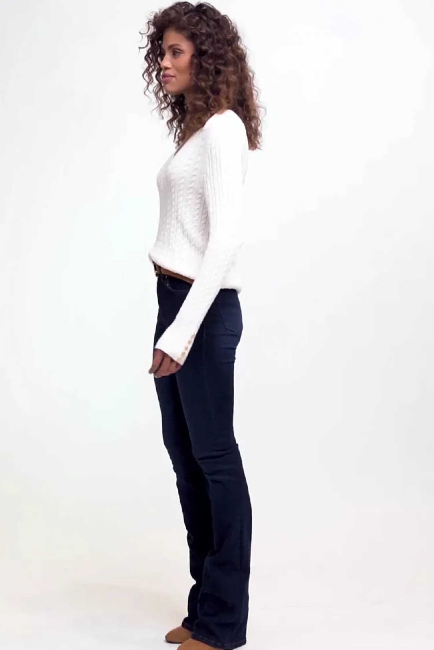 Discount Seattle V-Neck Knit (Winter White) Women Knitwear