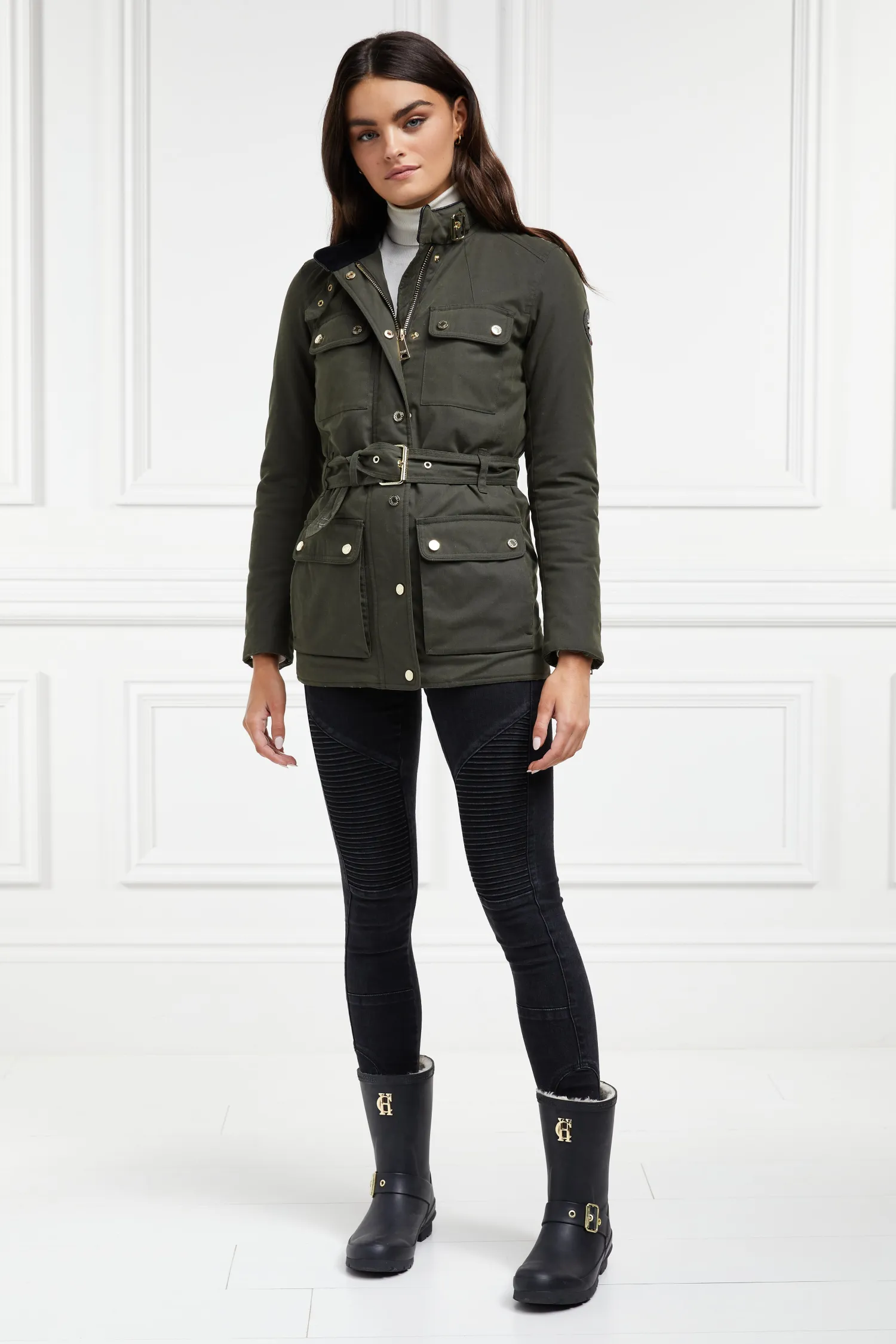New Sherpa Lined Chelsea Wellington (Matte Black) Women Wellington Boots