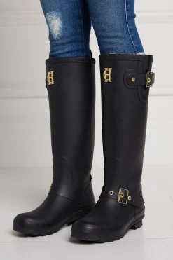 Hot Sherpa Lined Regency Wellington (Matte Black) Women Wellington Boots