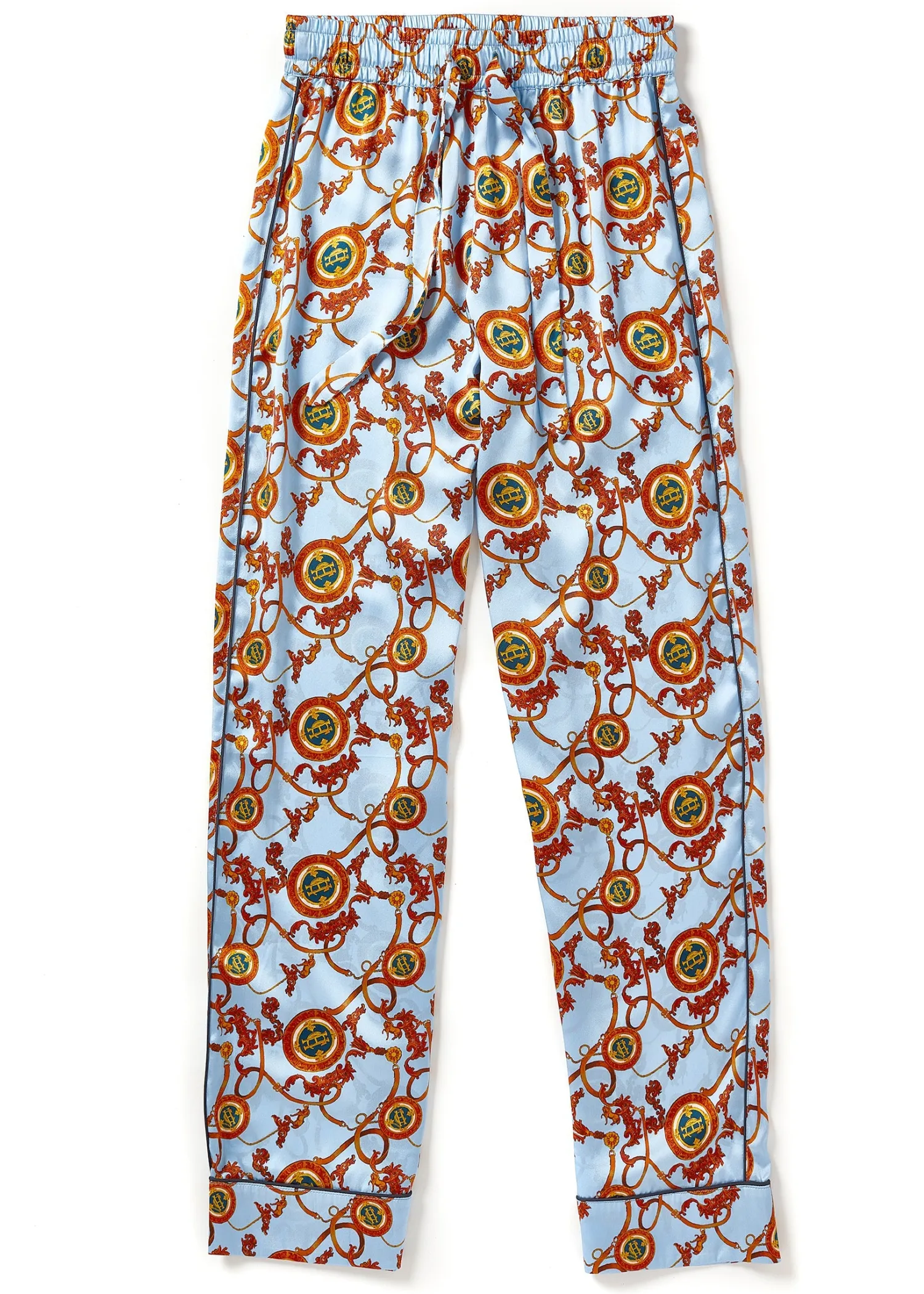 Sale Silk Pyjama Trouser (Sky Blue) Women Sleepwear