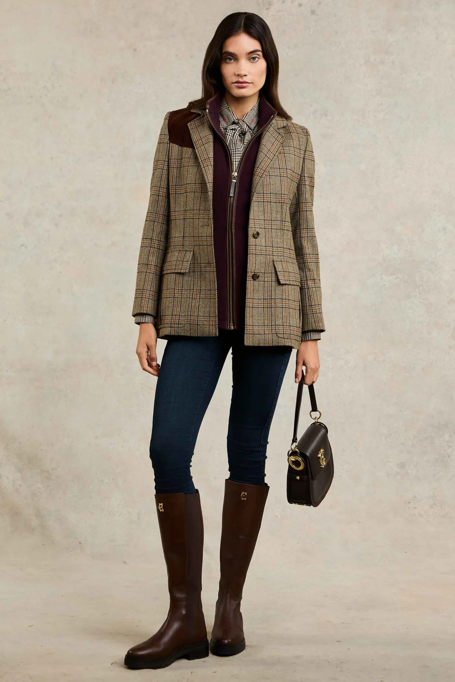 Best Single Breasted Field Blazer (Bourbon Tweed) Women Tailoring|Blazers