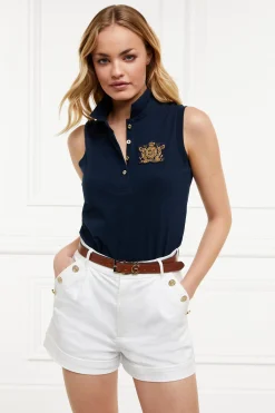 Best Sleeveless Polo Shirt (Ink Navy) Women Polo Shirts