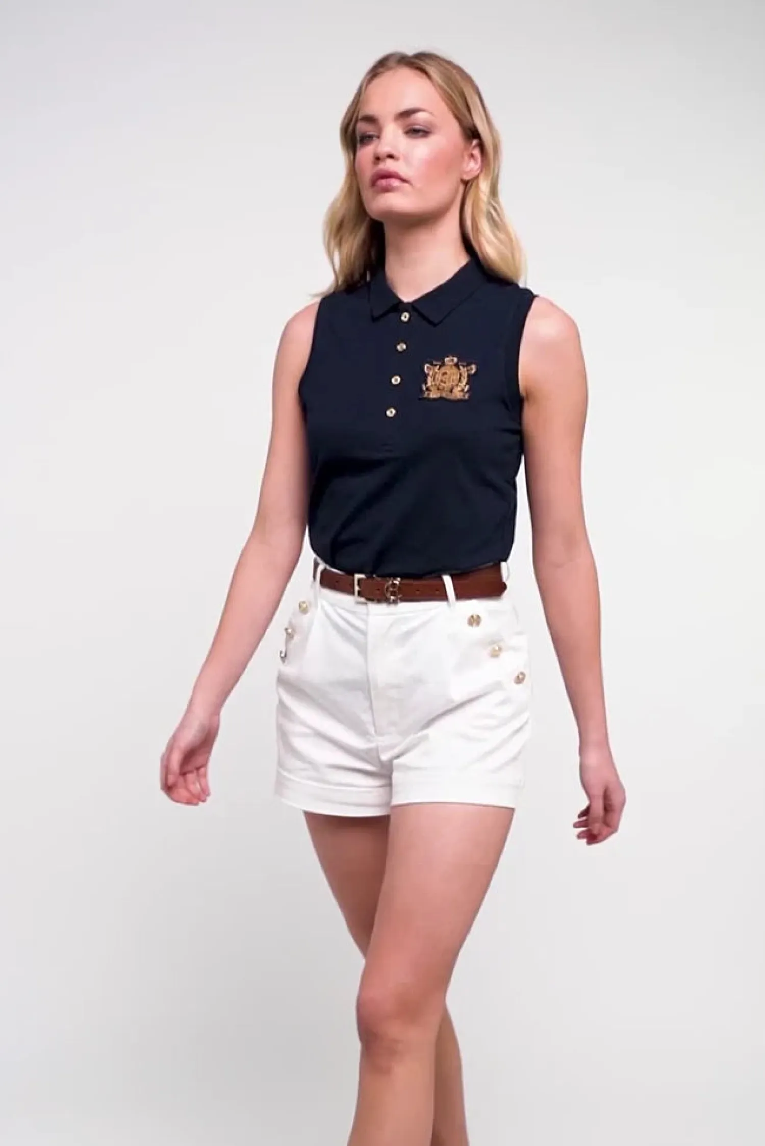 Best Sleeveless Polo Shirt (Ink Navy) Women Polo Shirts
