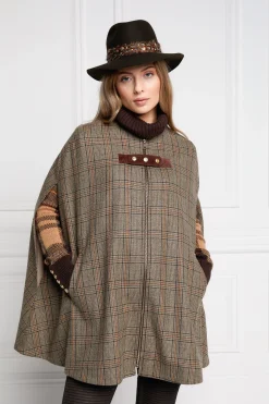 Outlet Slim Cape (Bourbon Tweed) Women Capes