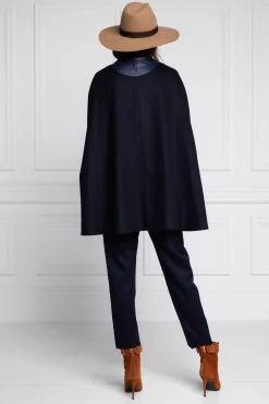 Hot Slim Cape (Soft Navy) Women Capes|Tailoring