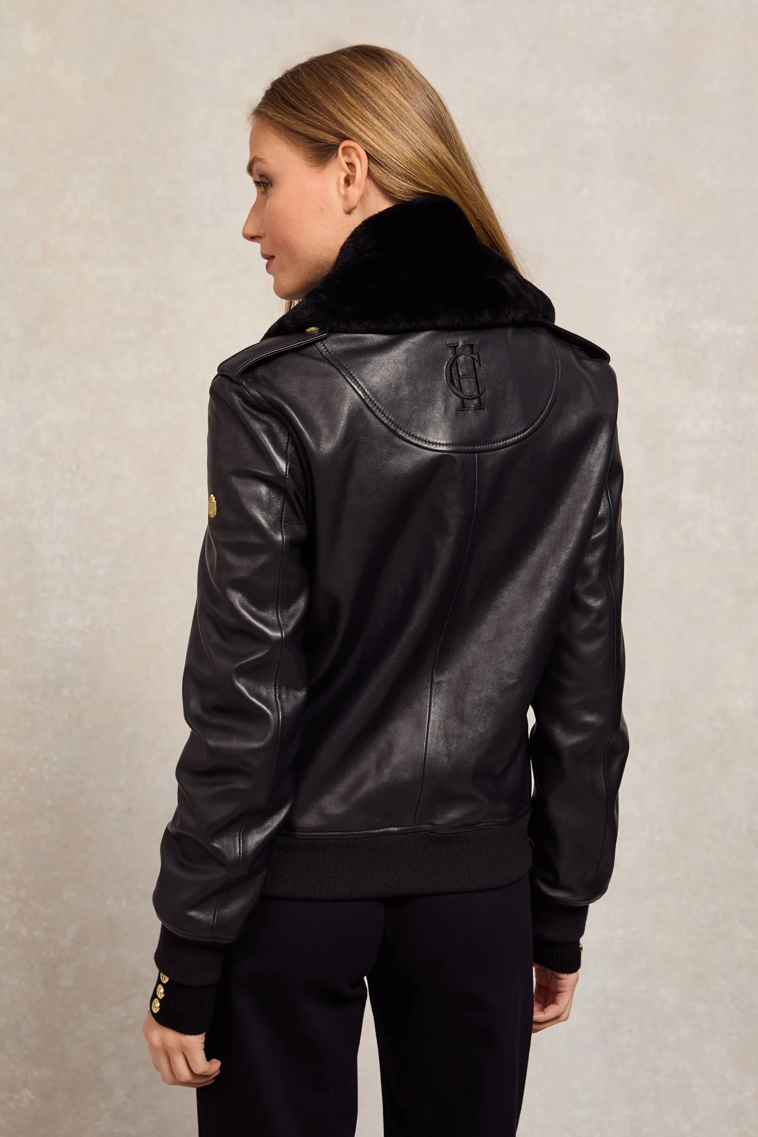 Discount Sloane Leather Bomber Women Jackets