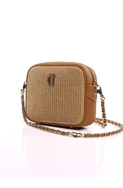 Online Soho Camera Bag (Tan Raffia) Women Crossbody Bags|Bags