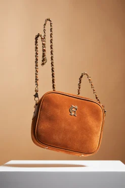 New Soho Camera Bag (Tan Suede) Women Crossbody Bags|Bags