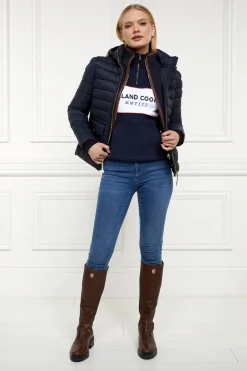 Online Sporting Heritage Zip Henley (Ink Navy) Women Hoodies & Sweatshirts|Sweatshirts