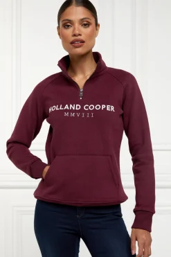 Online Sporting Heritage Zip Henley Women Hoodies & Sweatshirts|Sweatshirts