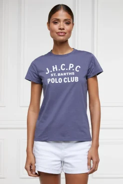 Clearance St. Barths Polo Club Tee (Yale Blue) Women Polo Shirts & Tees|Tees