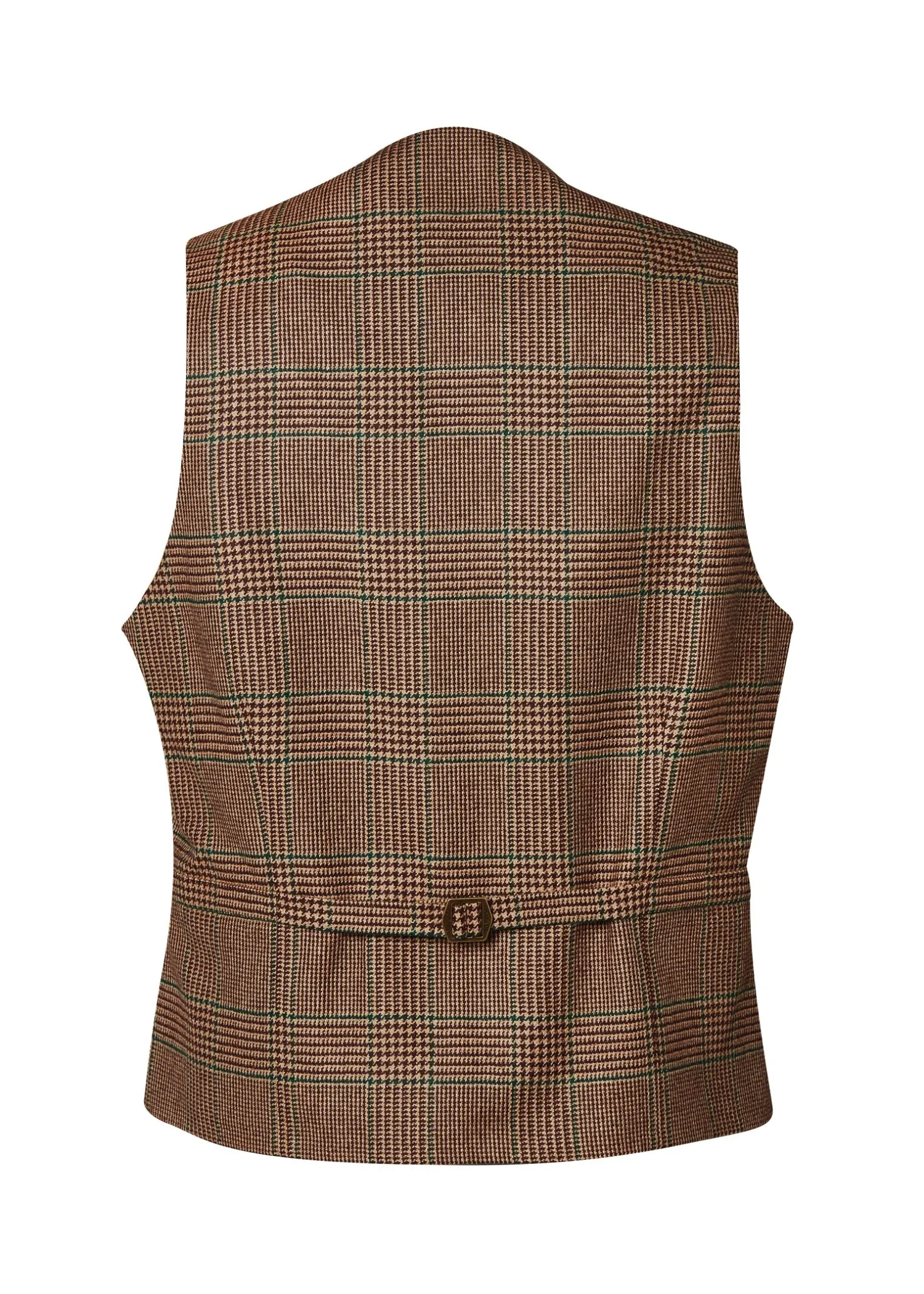 Outlet St James Waistcoat (Clarence Check Forest) Waistcoats