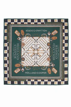Fashion Stirrup Silk Scarf (Black Emerald) Women Scarves|Scarves