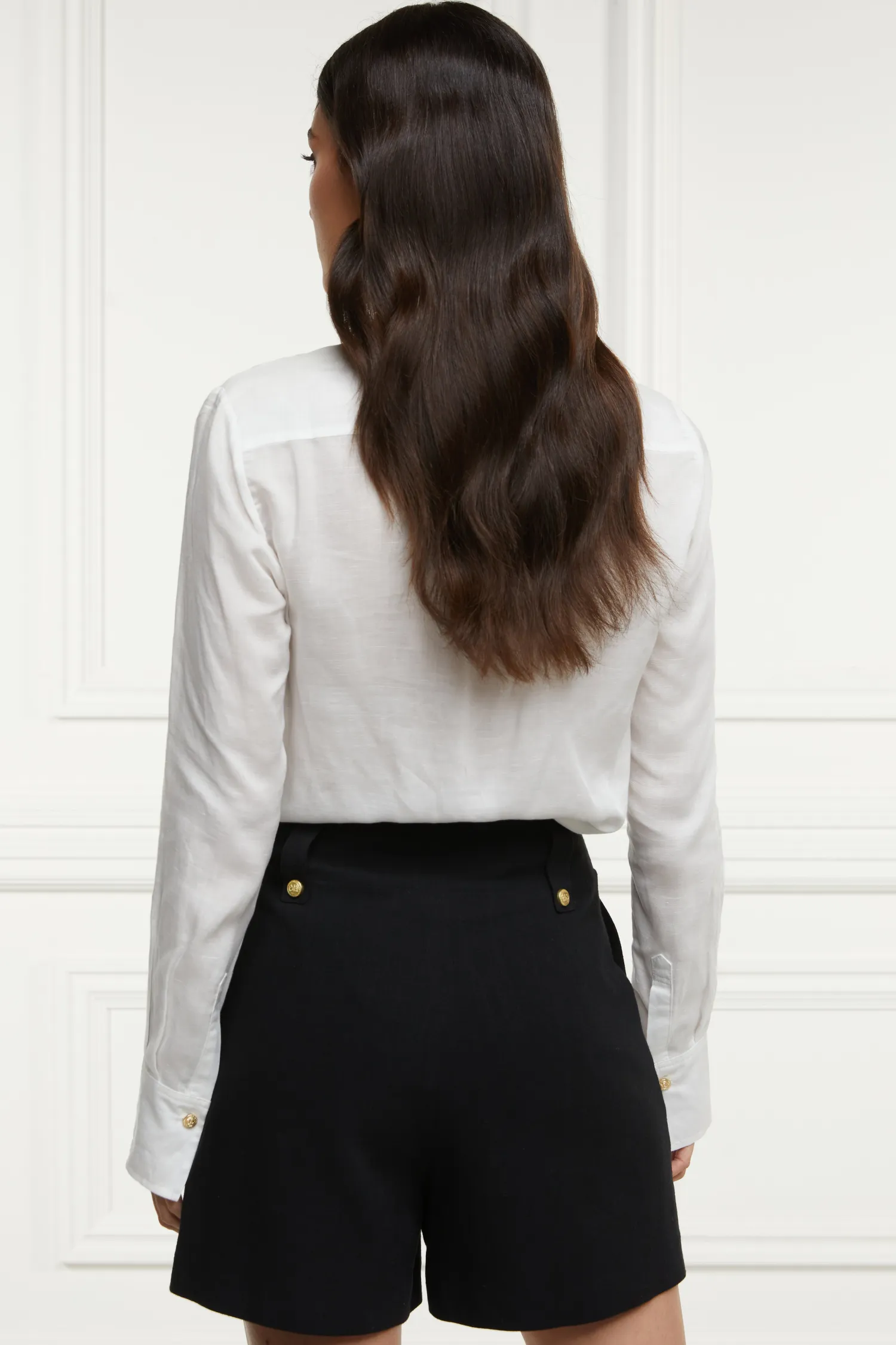 Fashion Tailored Short (Black Linen) Women Shorts|Tailoring
