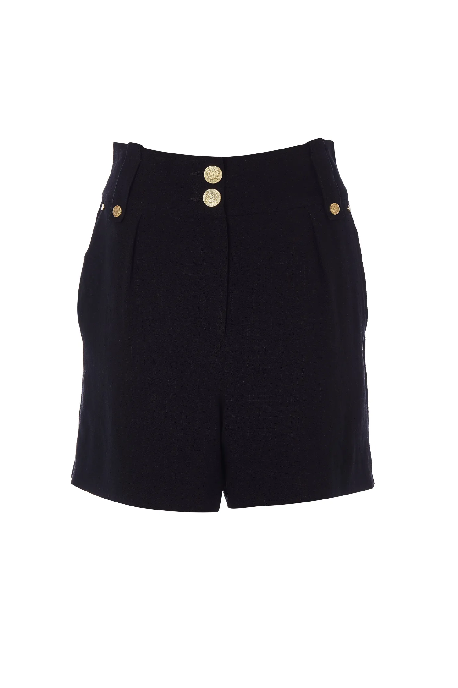 Fashion Tailored Short (Black Linen) Women Shorts|Tailoring