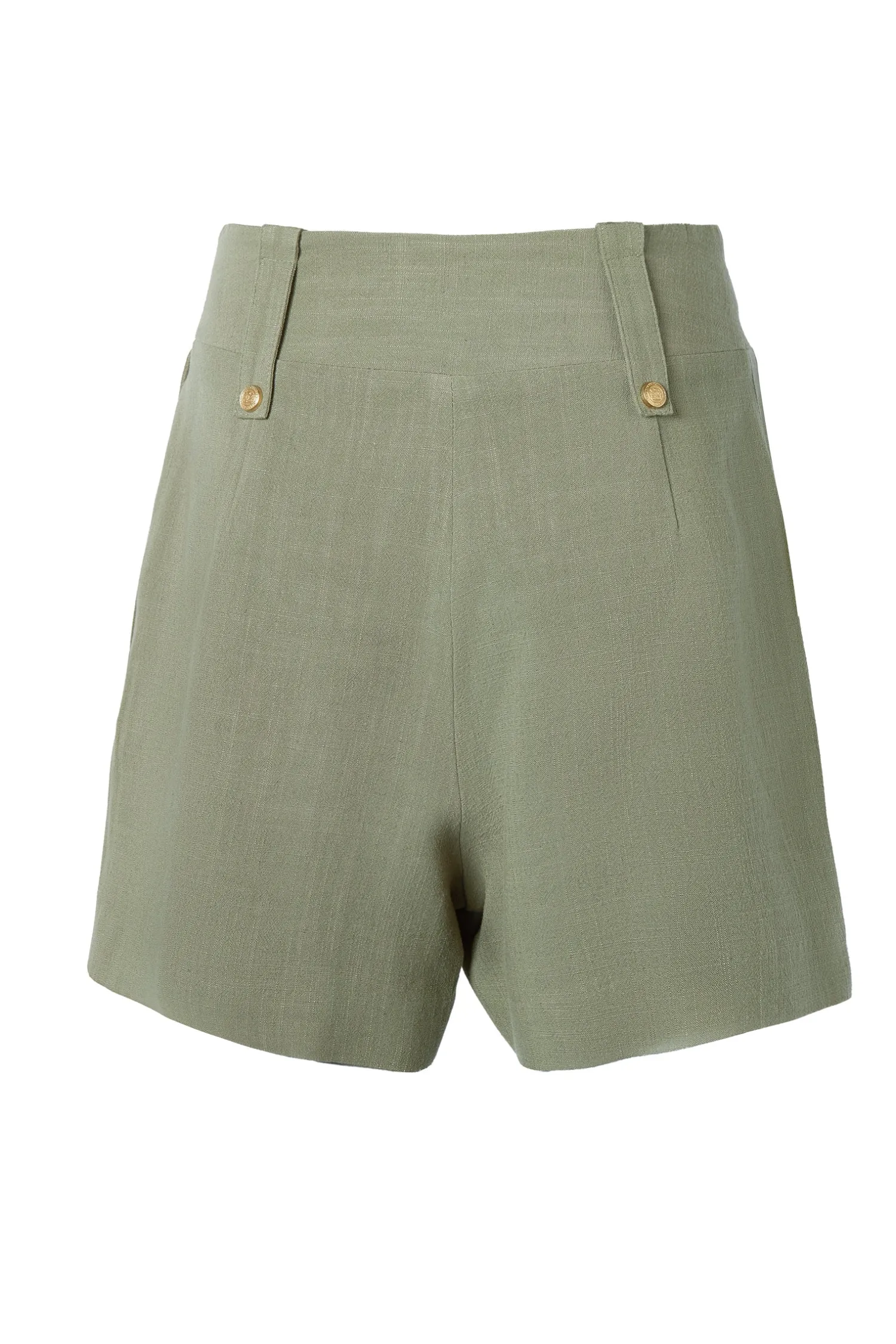 Outlet Tailored Short (Sage Linen) Women Shorts|Tailoring