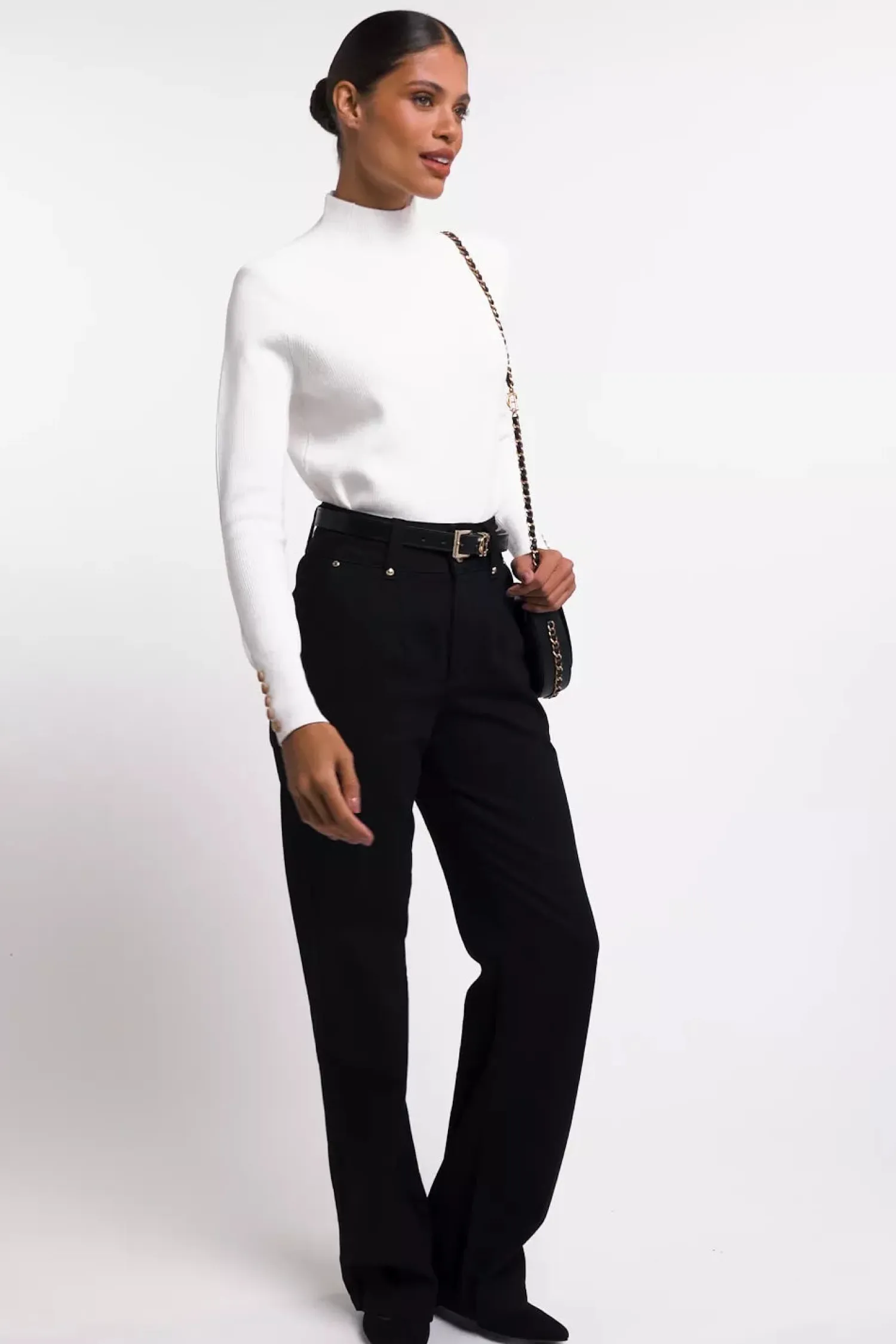 Outlet Tara High Neck Knit Women Knitwear
