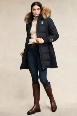 New Team Padded Coat (Ink Navy) Women Coats|Coats