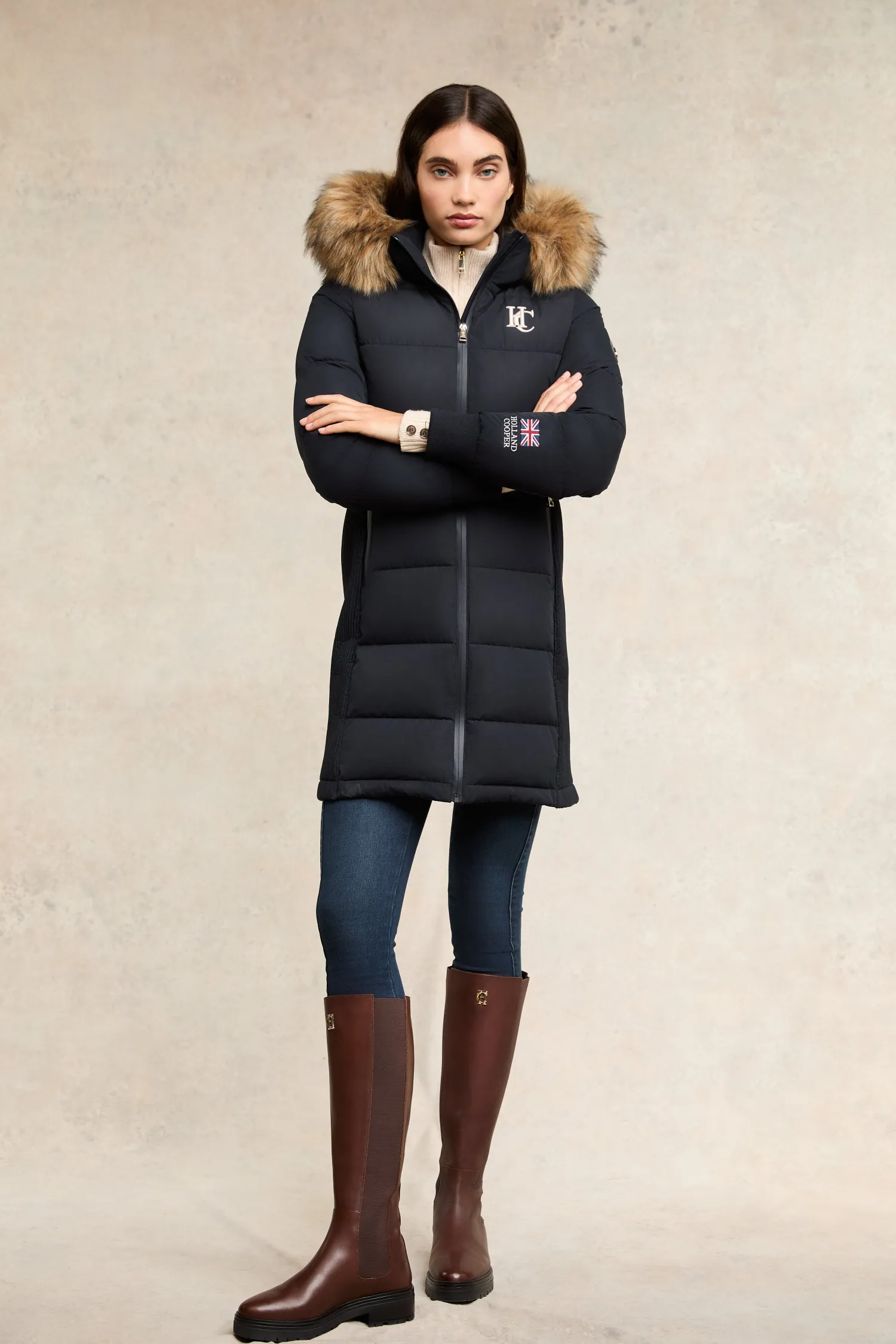 New Team Padded Coat (Ink Navy) Women Coats|Coats