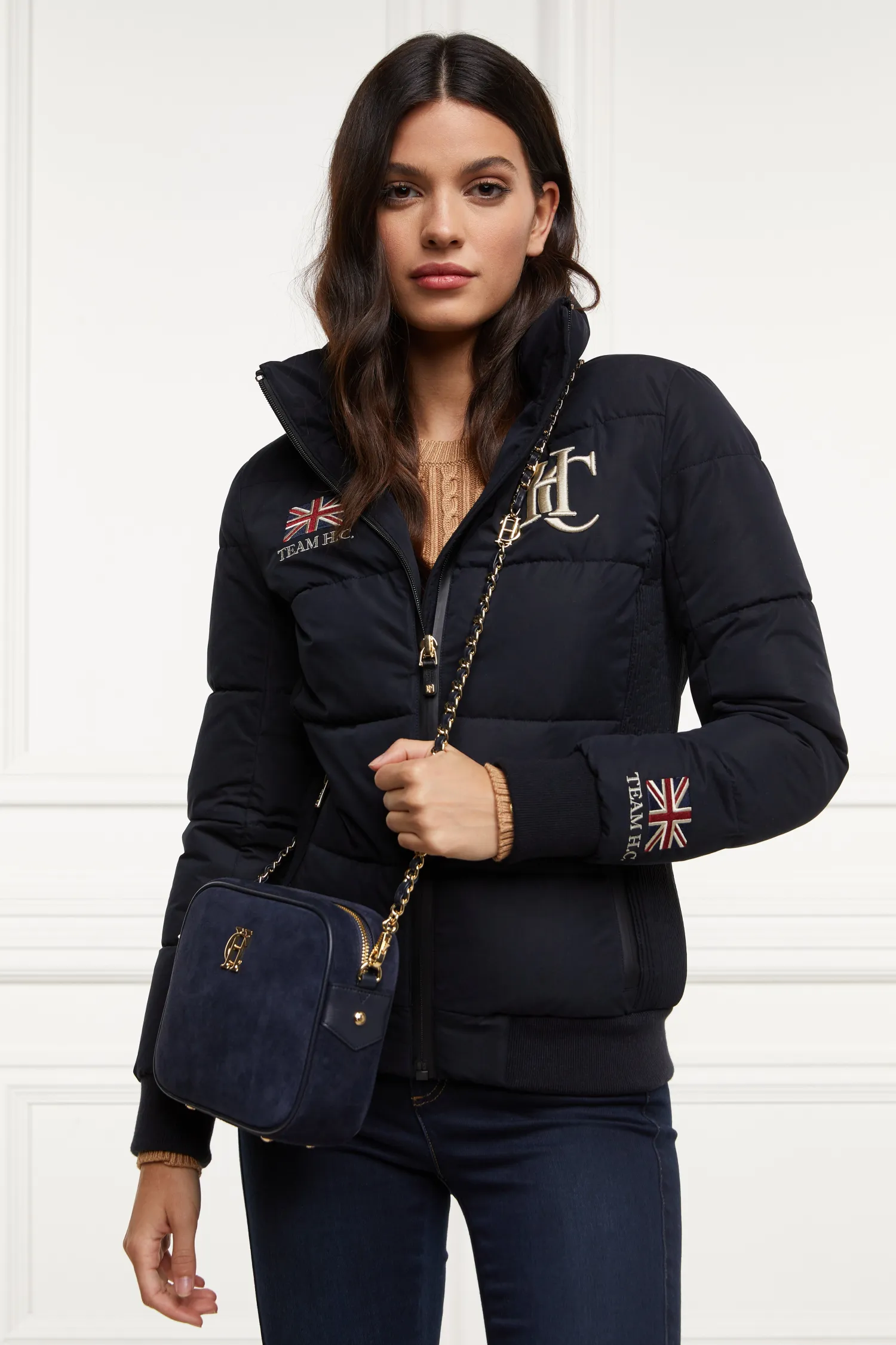 Outlet Team Padded Jacket (Ink Navy) Women Jackets|Jackets