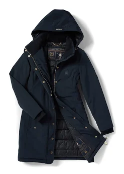 Outlet Team Waterproof Coat (Ink Navy Mono) Women Coats|Coats