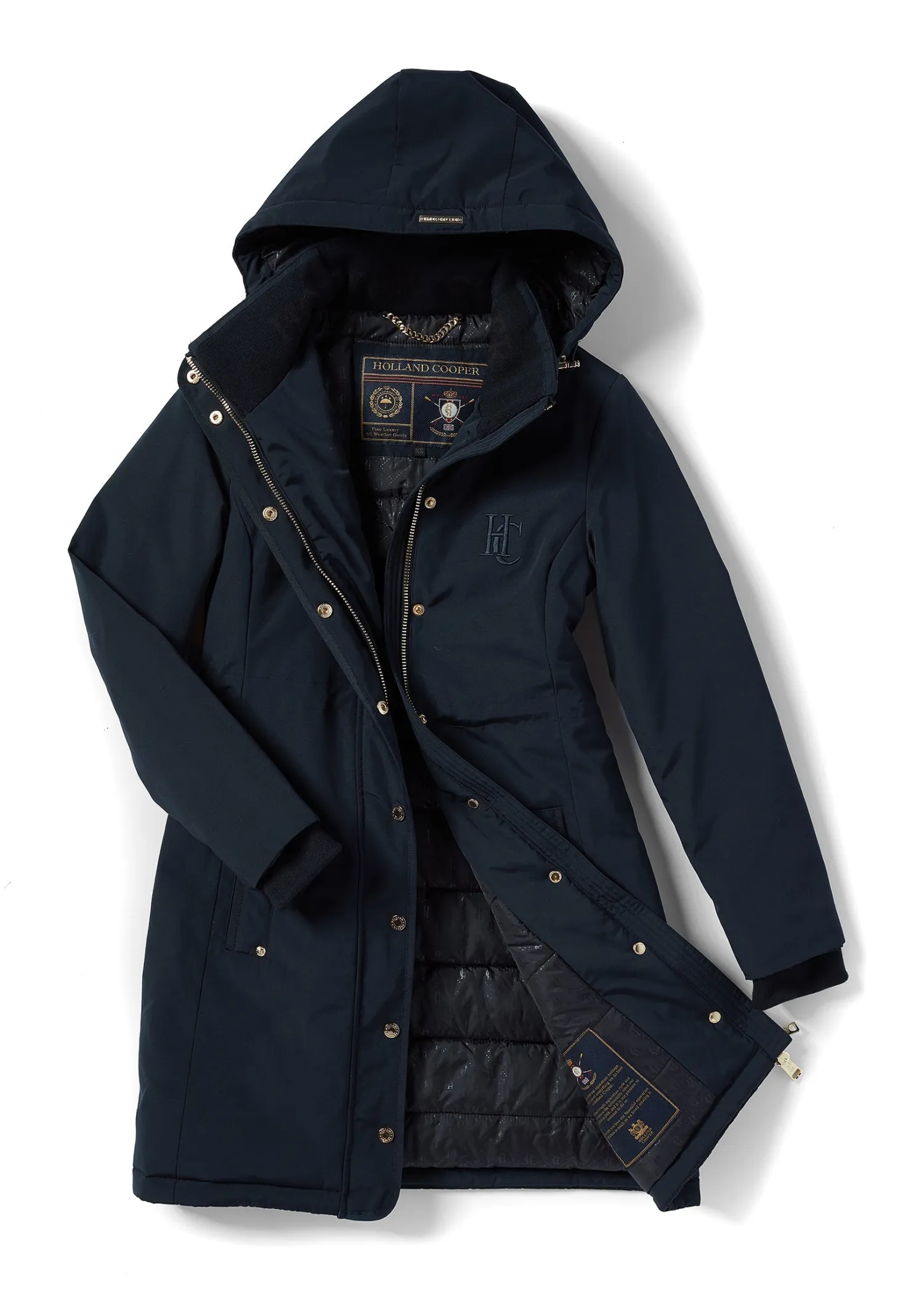Outlet Team Waterproof Coat (Ink Navy Mono) Women Coats|Coats
