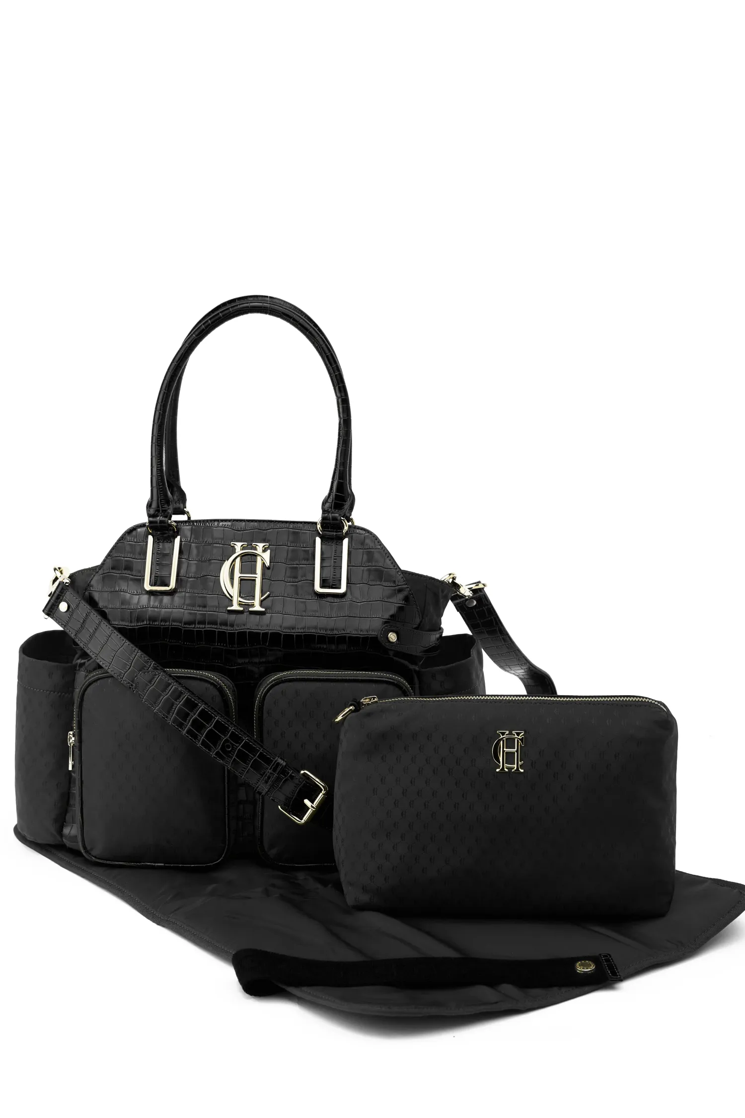 Discount Thames Changing Bag (Black Monogram) Women Baby Changing Bags|Bags