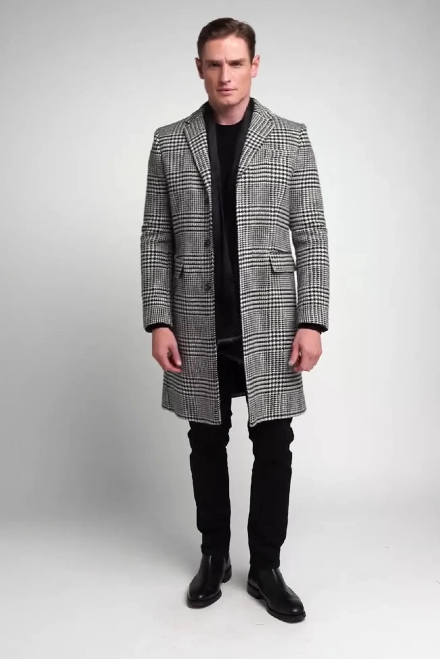Outlet The Cheltenham Coat (Large Scale Prince of Wales Mono) Coats