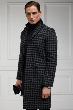 Hot The Cheltenham Coat (Large Scale Charcoal Houndstooth) Coats