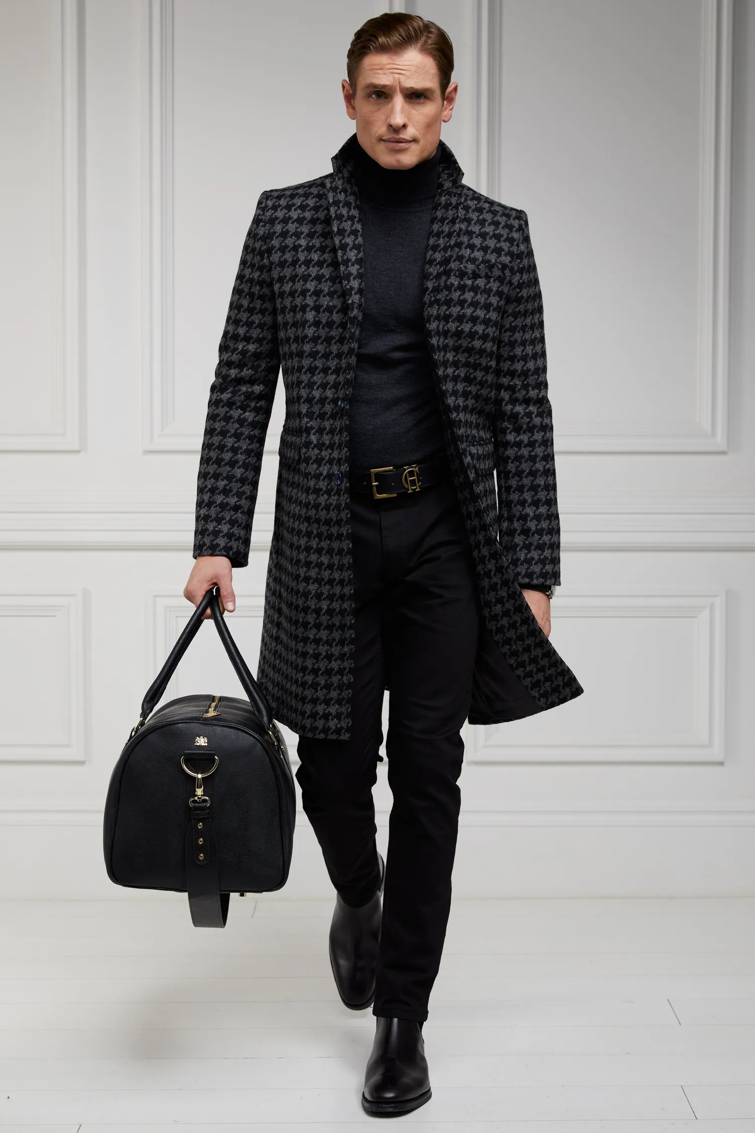 Hot The Cheltenham Coat (Large Scale Charcoal Houndstooth) Coats