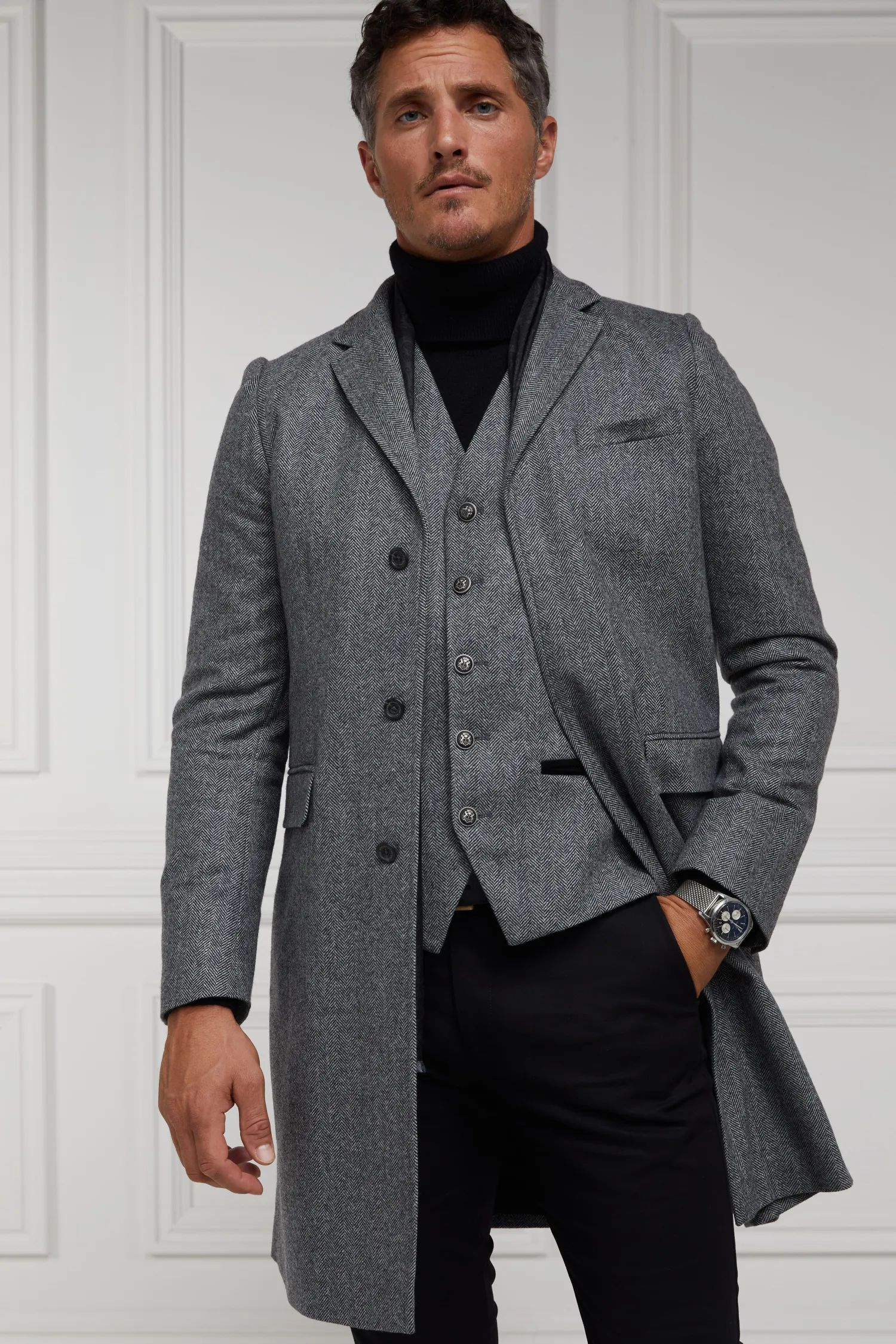 Outlet The Cheltenham Coat (Mono Herringbone) Coats