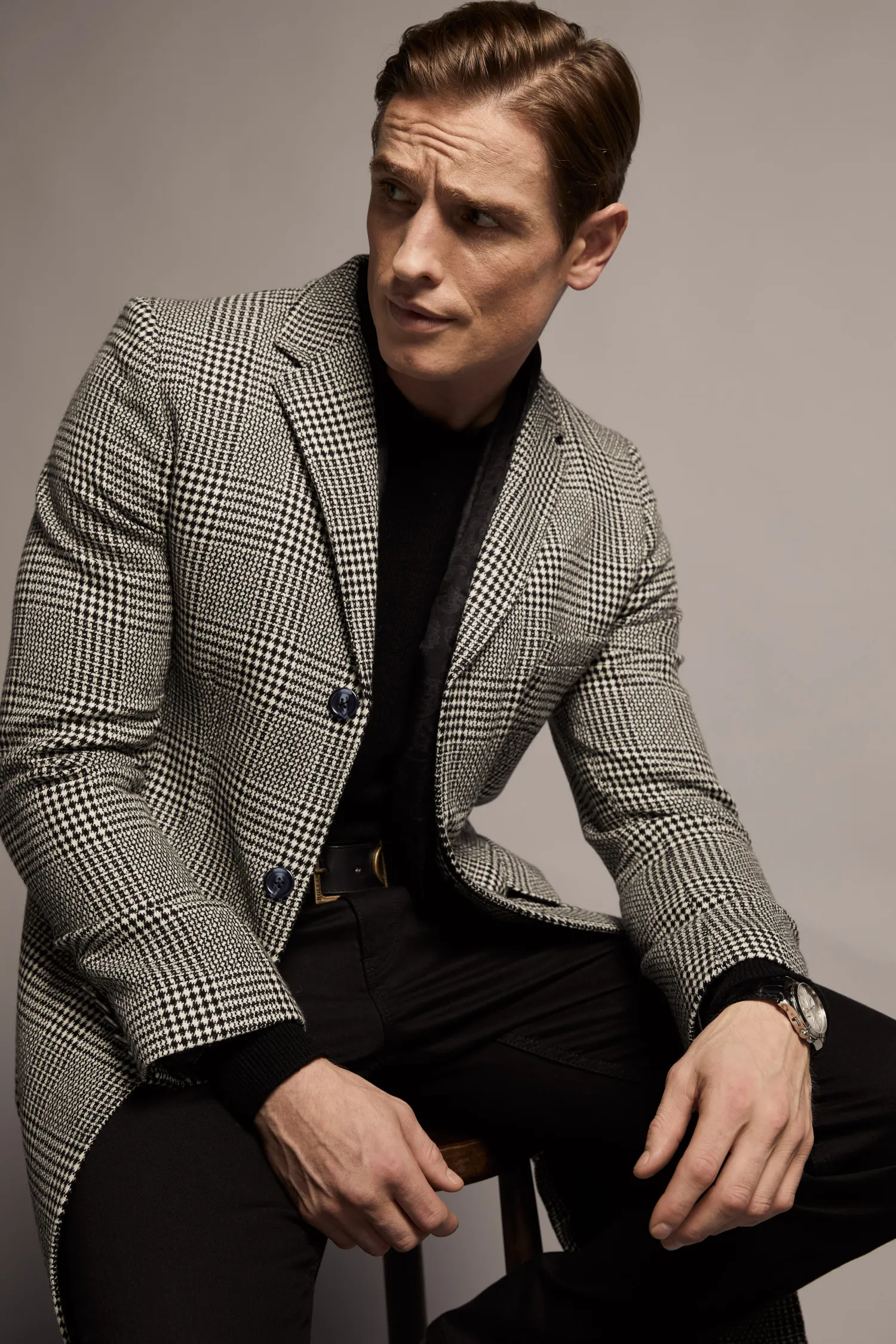 Fashion The Cheltenham Coat (Prince of Wales Mono) Coats