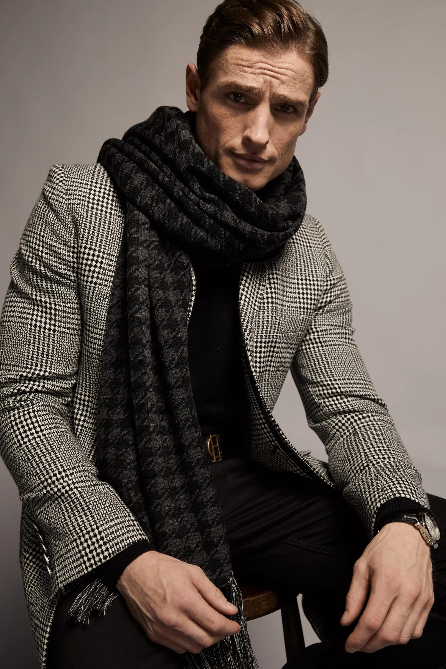 Fashion The Cheltenham Coat (Prince of Wales Mono) Coats