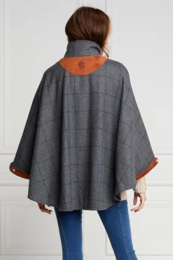 Online The Classic Cape (Mid Blue Check) Women Capes|Tailoring