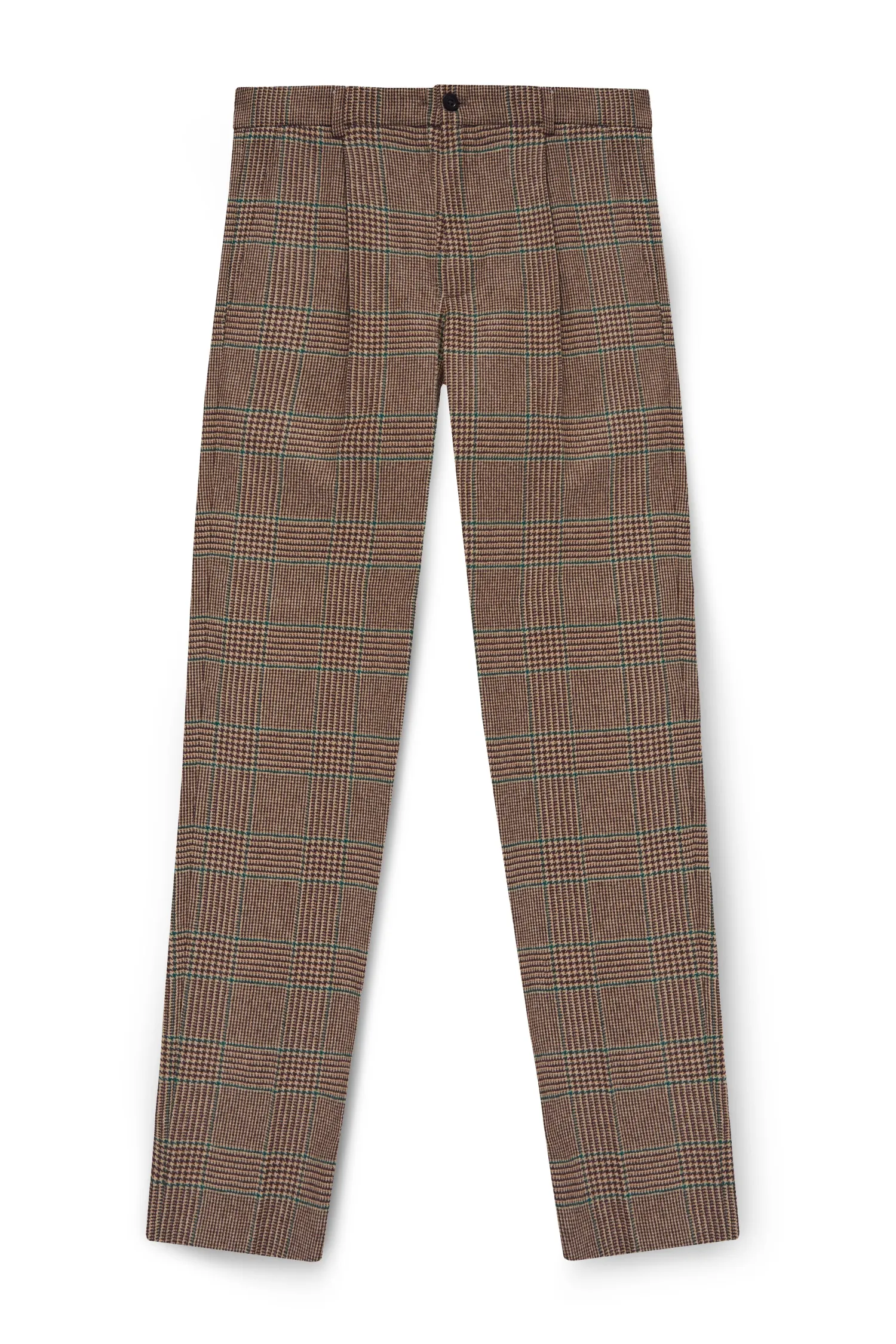 Fashion The Classic Trouser (Clarence Check Forest) Tailored Trousers