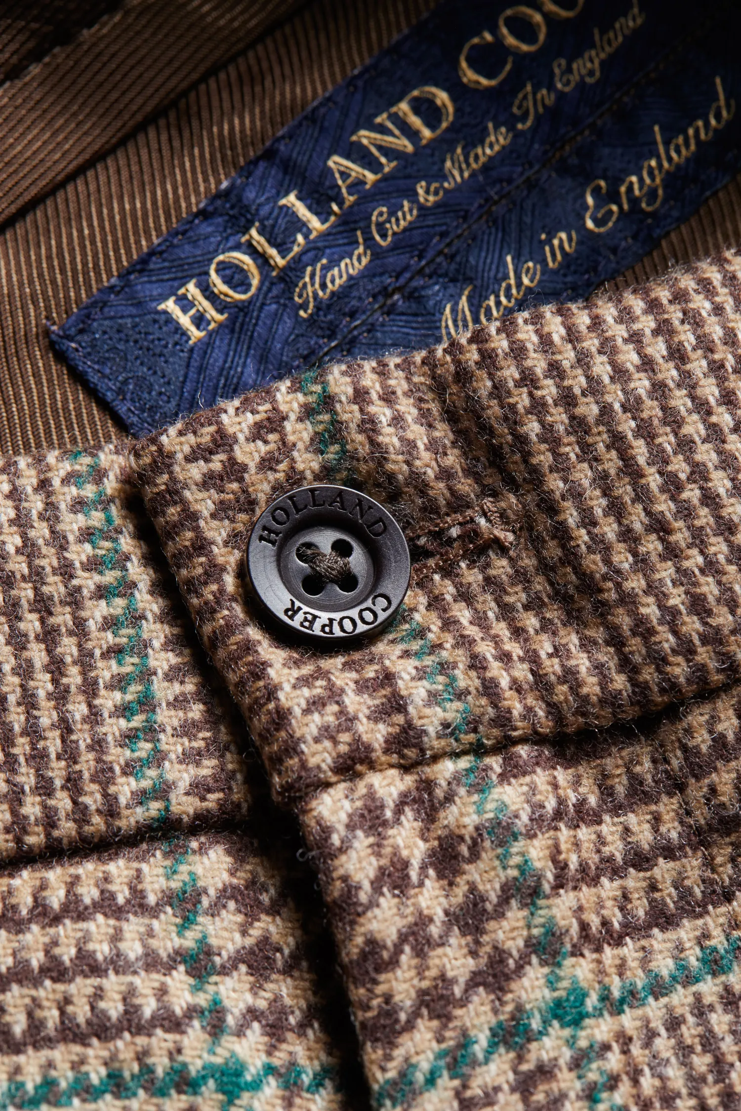 Fashion The Classic Trouser (Clarence Check Forest) Tailored Trousers