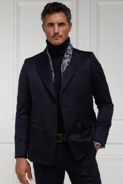New The Double Breasted Blazer (Navy Barathea) Blazers