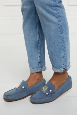 Sale The Driving Loafer (Soft Blue) Women Loafers