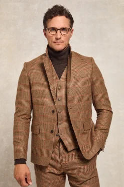 Hot The Single Breasted Blazer (Clarence Check Merlot) Blazers