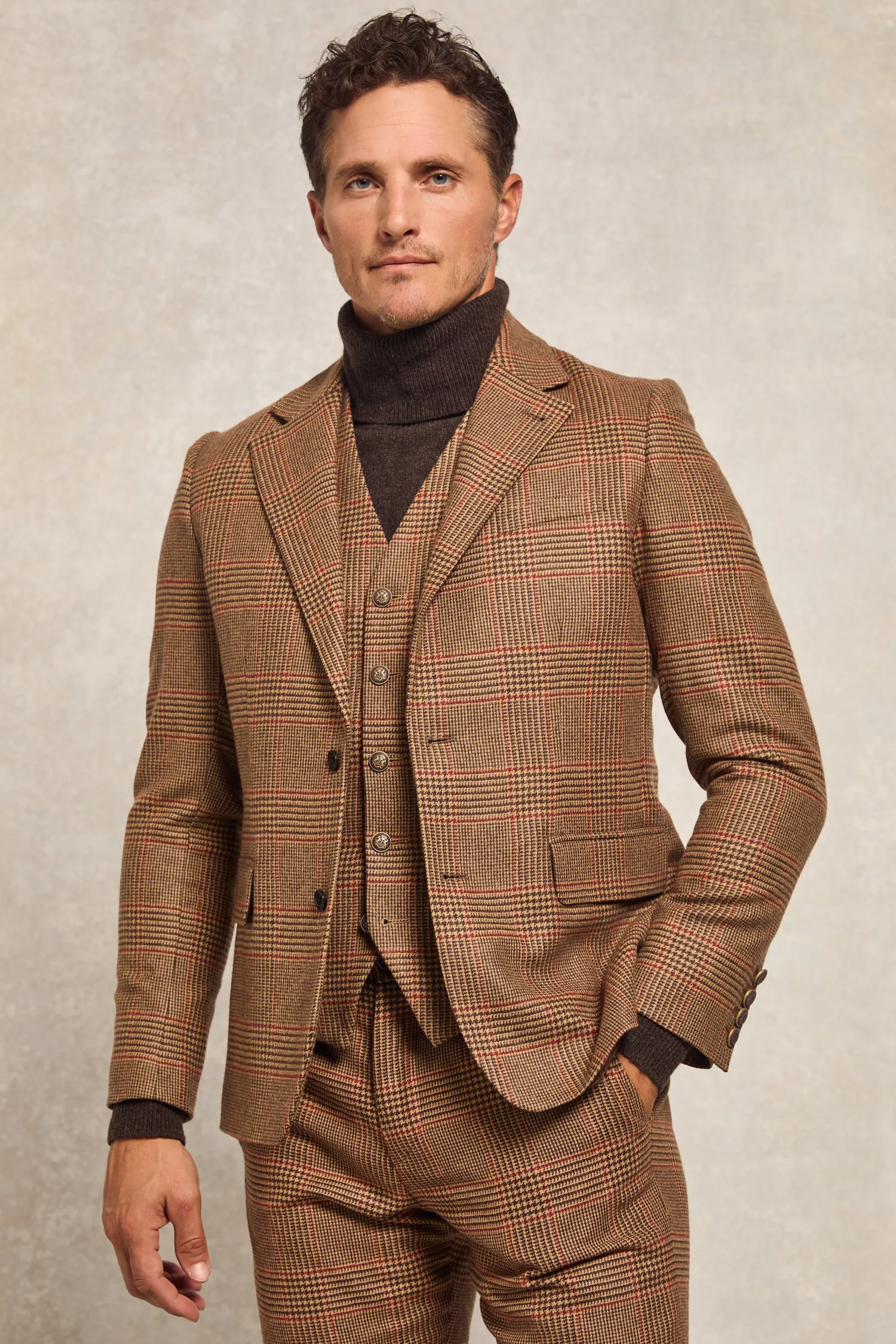 Hot The Single Breasted Blazer (Clarence Check Merlot) Blazers