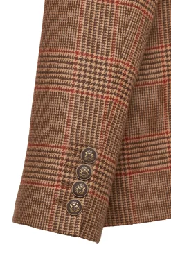 Hot The Single Breasted Blazer (Clarence Check Merlot) Blazers