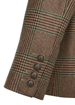 Online The Single Breasted Blazer (Clarence Check Forest) Blazers