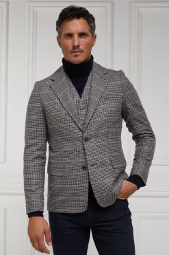 Hot The Single Breasted Blazer (Prince of Wales Navy) Blazers