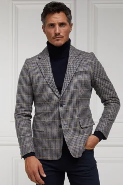 Hot The Single Breasted Blazer (Prince of Wales Navy) Blazers