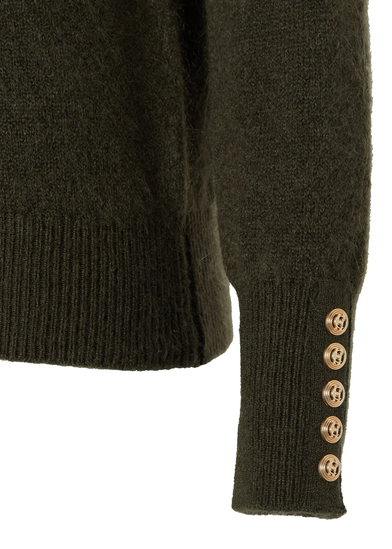 Discount Tori Quarter Zip Knit (Forest Green) Women Knitwear